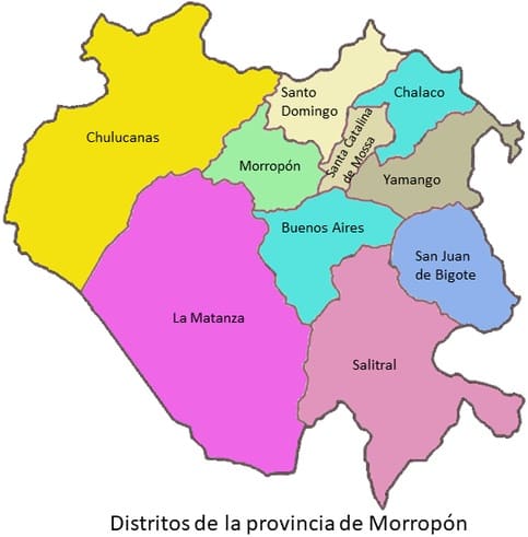 Distritos de la provincia de Morropón